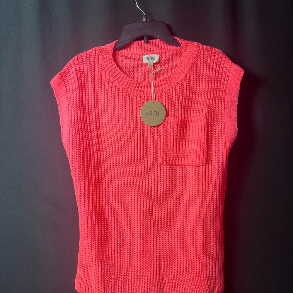 BiBi Coral Sleeveless Knit Top